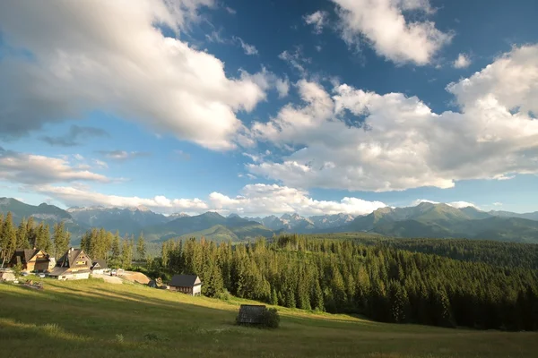 Carpathian Mountains at dusk — Stock Photo, Image