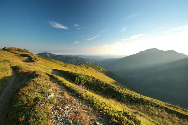 Pegunungan Carpathian saat fajar — Stok Foto