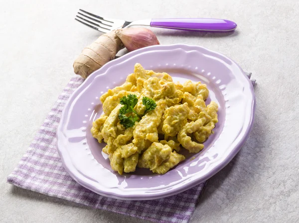 Chicken nuggets with with  ginger — Stock Photo, Image