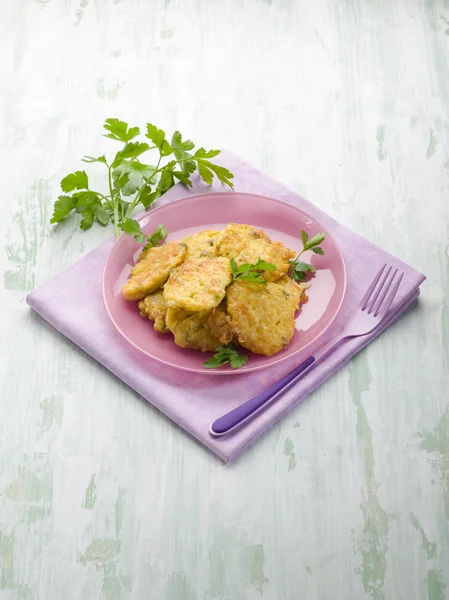 Rice croquette with parsley — Stock Photo, Image