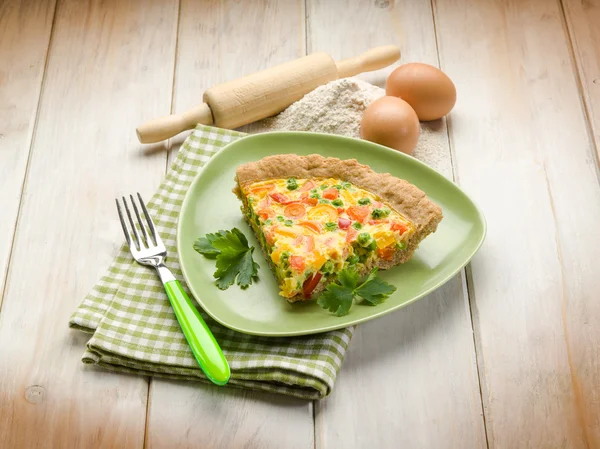 Quiche vegetariano —  Fotos de Stock