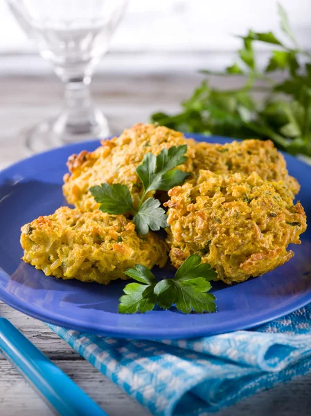 Rice croquette with parsley — Stock Photo, Image