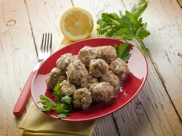 Meatballs with parsley — Stock Photo, Image
