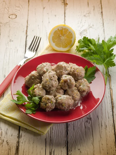 Meatballs with parsley — Stock Photo, Image