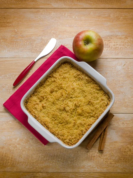 Crumble di mele con cannella — Foto Stock