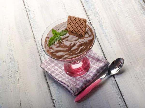 Home made chocolate mousse — Stock Photo, Image