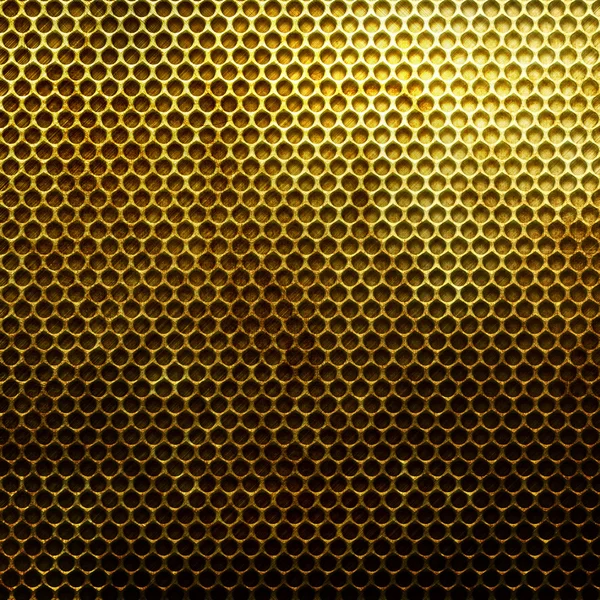 Metal gold grid — Stock Photo, Image