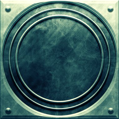 Metal yuvarlak plaka