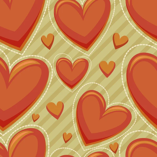 Happy Valentines day seamless pattern — Stock Vector