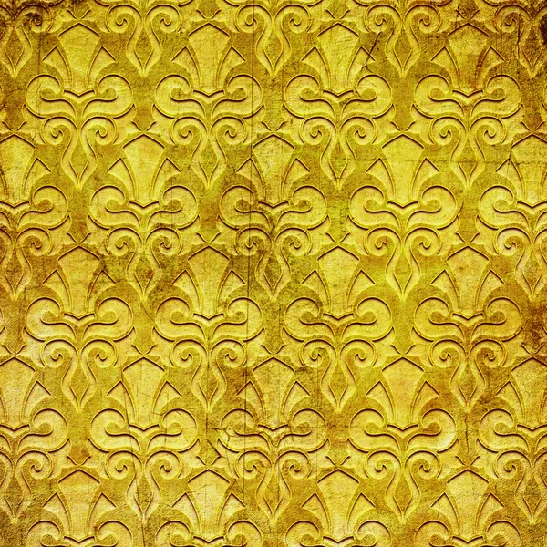 Gouden achtergrond met patroon — Stockfoto
