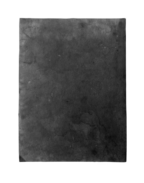 Gammal svart papper blad — Stockfoto
