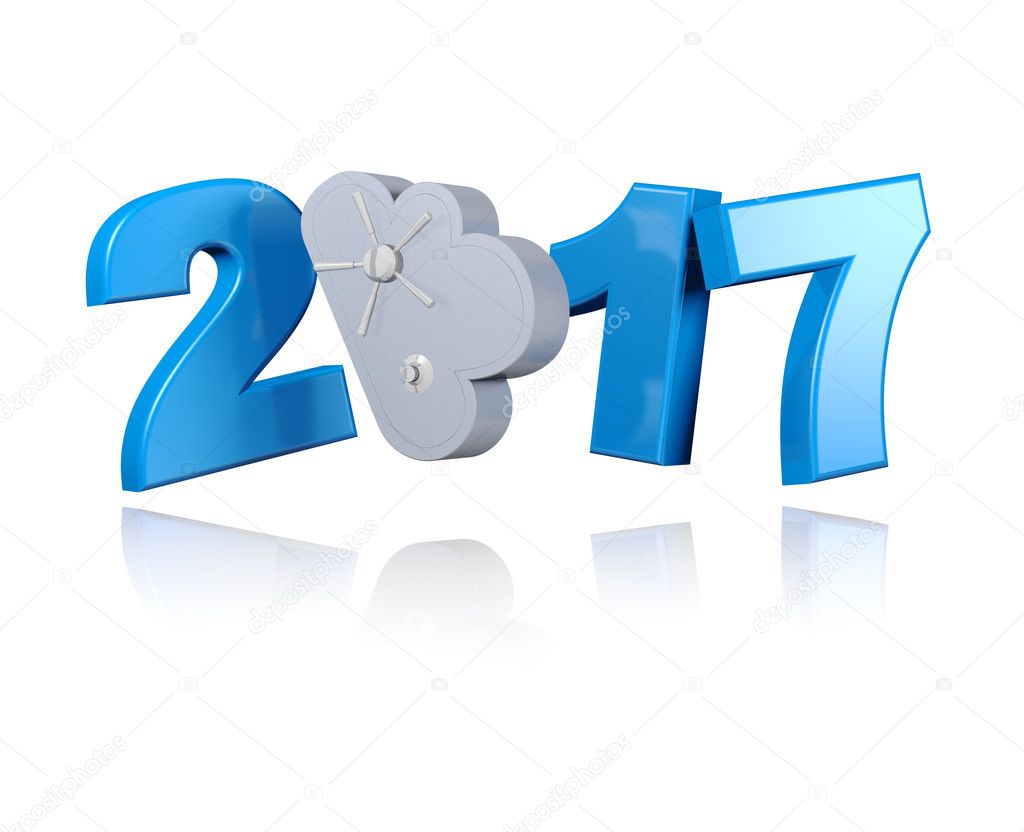 Locked Cloud 2017 design with a White Background