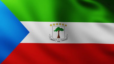 Ekvator Ginesi 'nin Büyük Bayrağı dalga desenli tam ekran arkaplanı