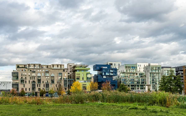 Lyon França Outubro 2020 Distrito Confluência Outono Famoso Bairro Moderno — Fotografia de Stock