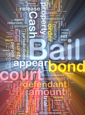 Bail background concept illustration glowing clipart