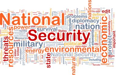 Ulusal Güvenlik arka plan kavramı