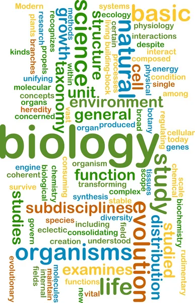 Biologi wordcloud koncept illustration — Stockfoto