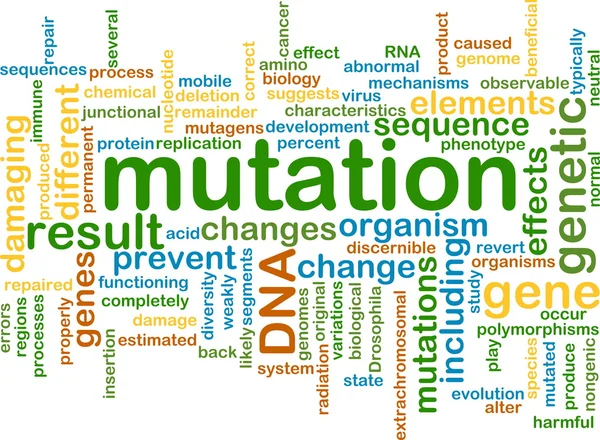 Mutación wordcloud concepto ilustración —  Fotos de Stock