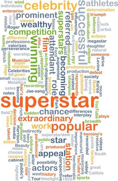 Superstar wordcloud concept illustration — Stock Photo, Image