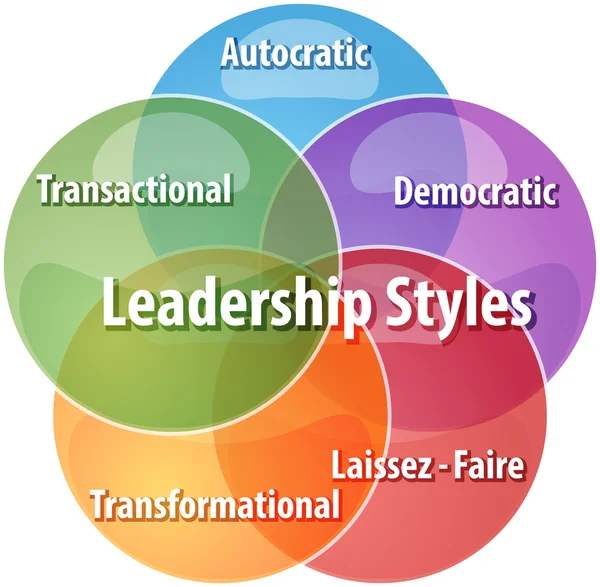 Leadership styles business diagram illustration — Stock Photo, Image