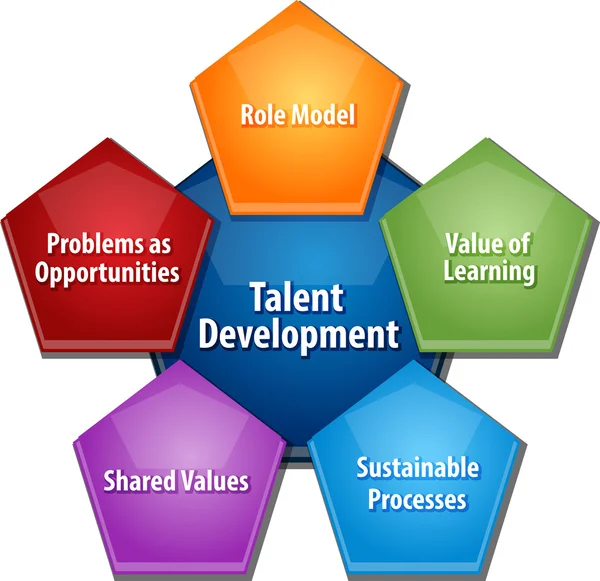 Illustration de diagramme d'affaires de développement des talents — Photo