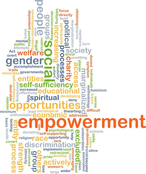 Empowerment wordcloud koncept illustration — Stockfoto