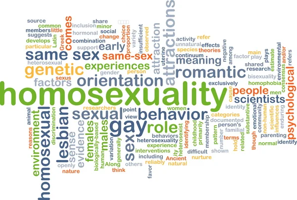 Homoseksualiteit wordcloud concept illustratie — Stockfoto