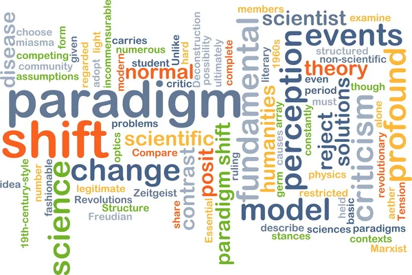 Paradigm shift wordcloud concept illustration — Stock Photo, Image