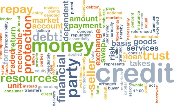 Credit wordcloud concept illustration — Stock Photo, Image