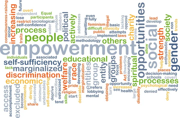 Empowerment wordcloud koncept illustration — Stockfoto