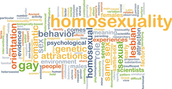 Homosexuality wordcloud concept illustration — Stock Photo, Image