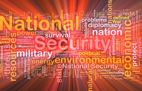 Concepto de seguridad nacional brillante — Foto de Stock