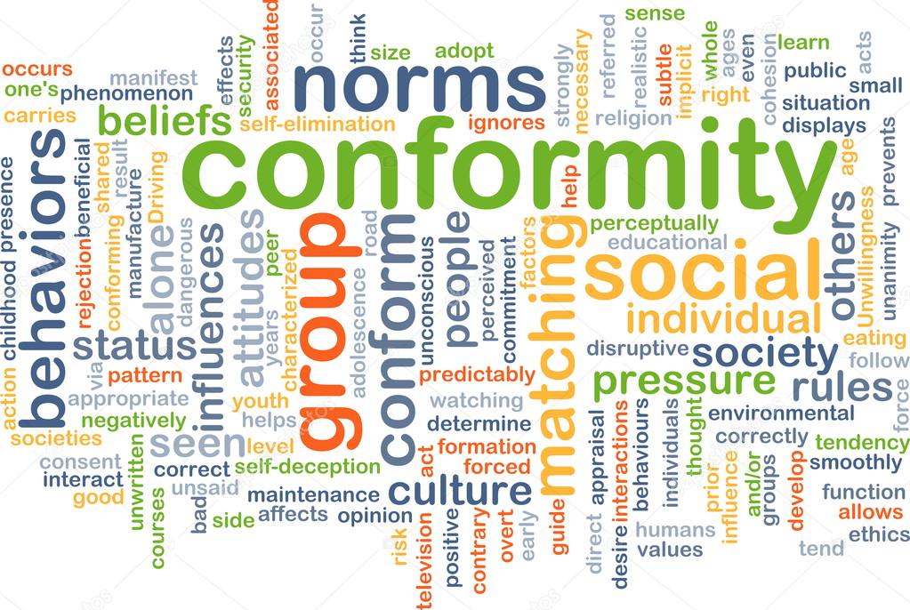 Conformity background concept
