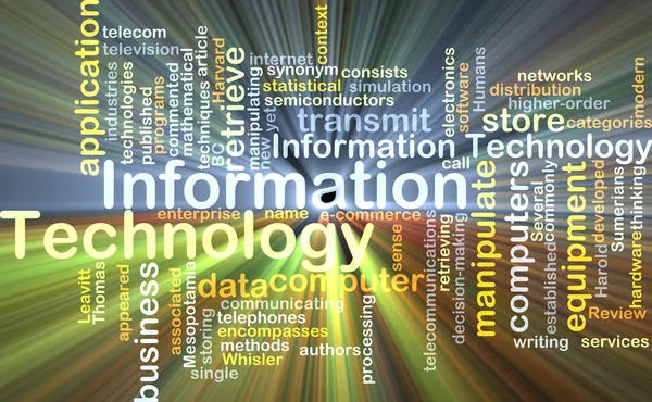 Information technology background concept glowing — Stock Photo, Image