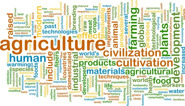 Agriculture wordcloud concept illustration — Stock Photo, Image