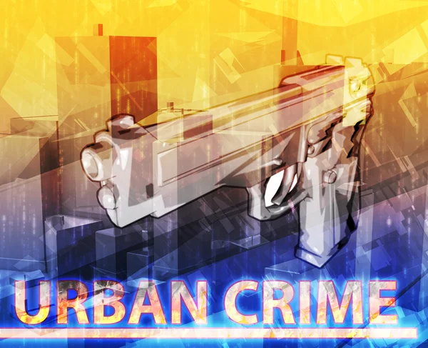 Städtischen Kriminalität abstrakter Begriff digitale illustration — Stockfoto