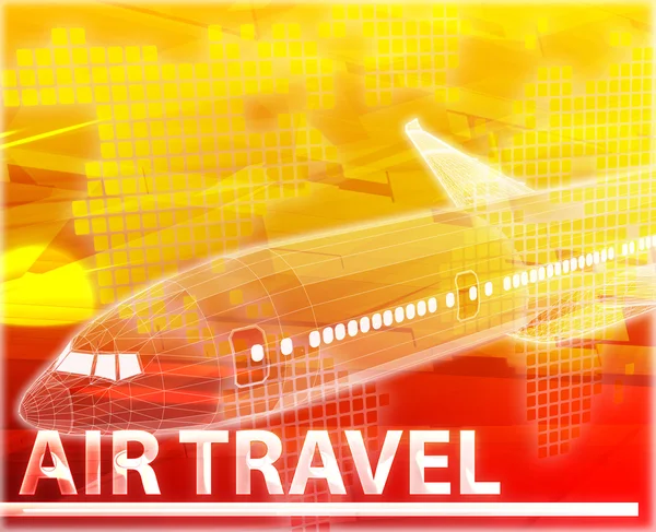 Air travel Abstract concept digital illustration — Stock Photo, Image