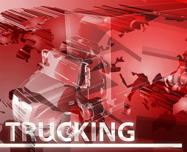 Trucking Abstract concept digital illustration — Stock Photo, Image