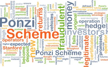 Ponzi scheme background concept clipart