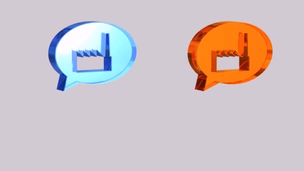 Industrie de l'usine argument de négociation de conversation clipart vidéo 