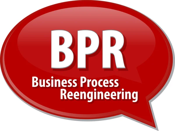 BPR acronym word speech bubble illustration — Stock Photo, Image