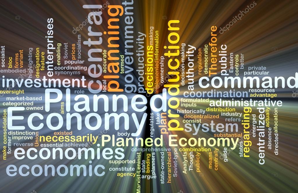 Background concept wordcloud illustration of planned economy glowing light 72544305 Larastock