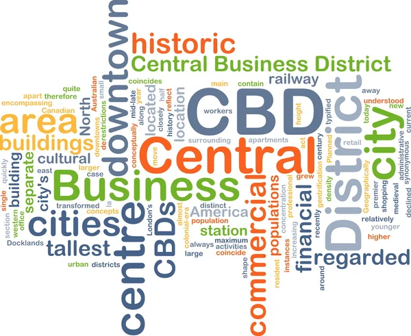 Central business District CBD background concept — Stock Photo, Image