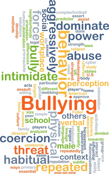 Conceito de fundo de bullying — Fotografia de Stock