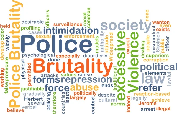 Police brutality background concept — Stock Photo, Image