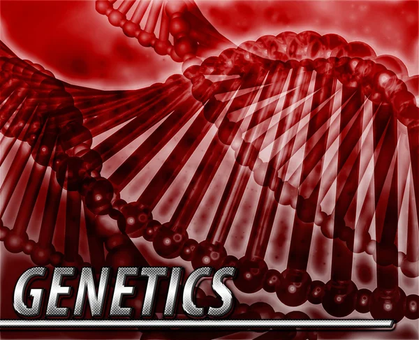 Genetics Abstract concept digital illustration — Stock Photo, Image