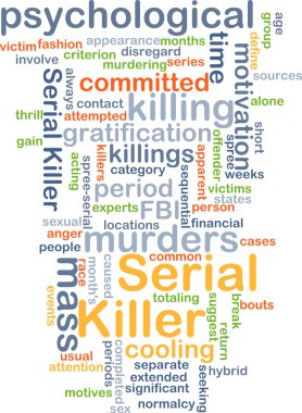 Serial killer background concept clipart