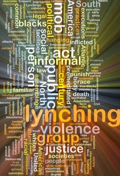 Lynching background concept glowing — Stock Photo, Image