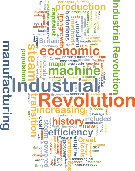 Hintergrundkonzept der industriellen Revolution — Stockfoto