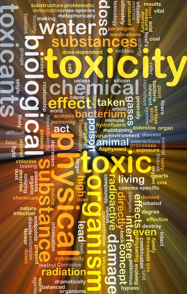 Toxicity background concept glowing — Stock Photo, Image